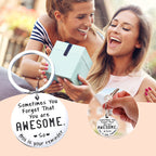 Inspiring best friend keychain