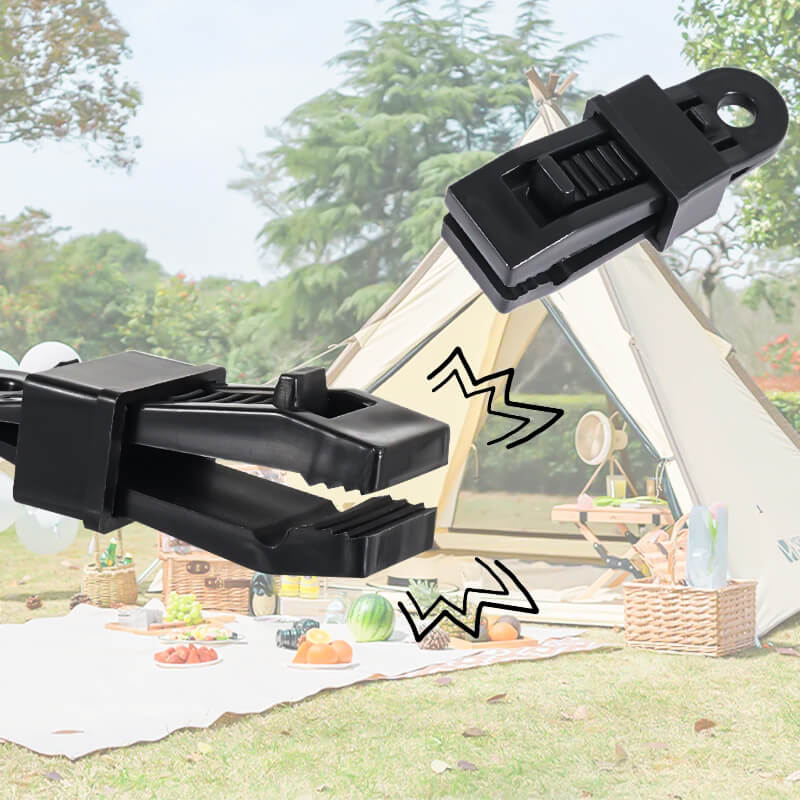 Plastic clips for tent