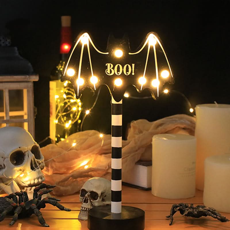 Solar-Powered LED Halloween Garden Lantern