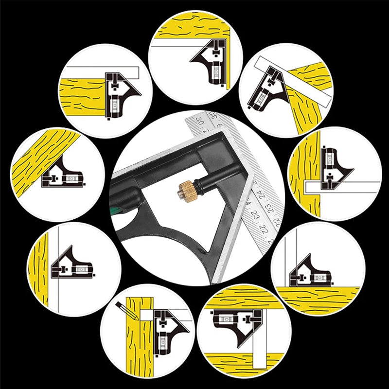 Multifunctional combination of movable angle cutter set