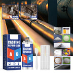 High temperature resistant metal casting repair adhesive