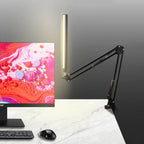 LED Foldable Long Arm Clip Eye Protection USB Reading Table Lamp