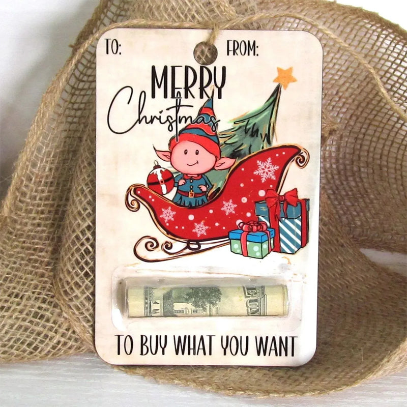 Santa Christmas money holder