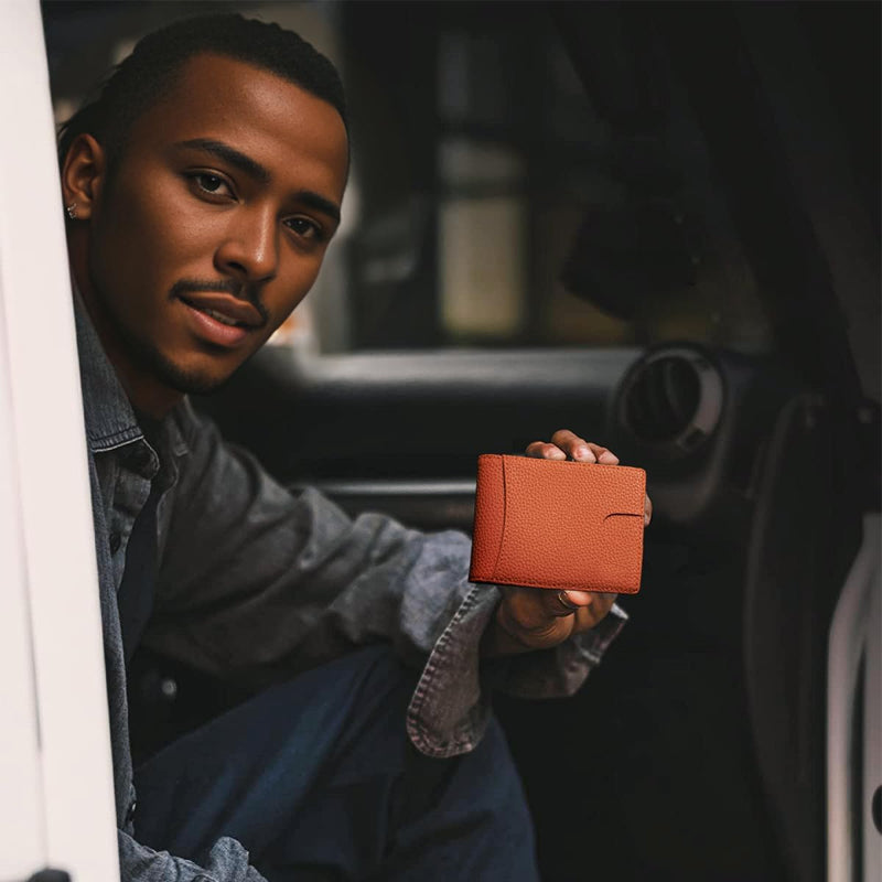 Genuine Leather Theft Protection Card Holder