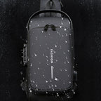 USB Charging Sport Sling Anti-Theft Shoulder Bag