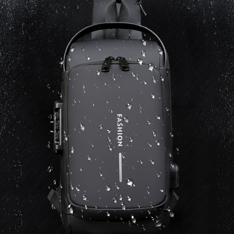 USB Charging Sport Sling Anti-Theft Shoulder Bag