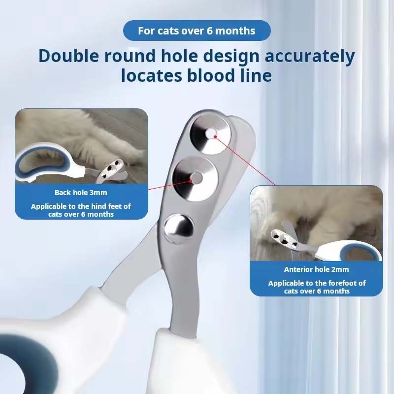 Double hole pet nail clipper
