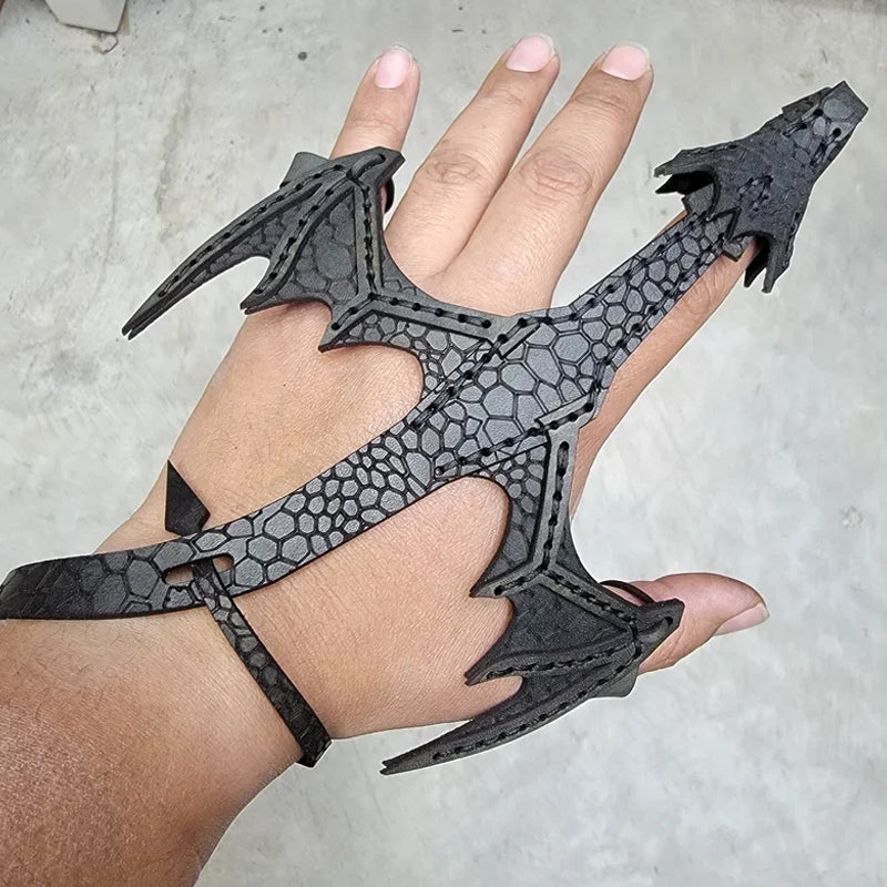 Leather Hand Dragon Bracelet