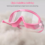 HD large frame waterproof and anti-fog swim goggles