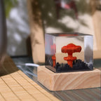Resin lamp with explosive bombs