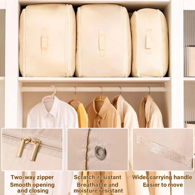 Extremely space-saving, self-compression Organizer