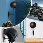 Motorcycle helmet holder