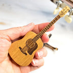 Wooden box for acoustic guitar accessories