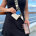 Phone strap with zipper pocket
