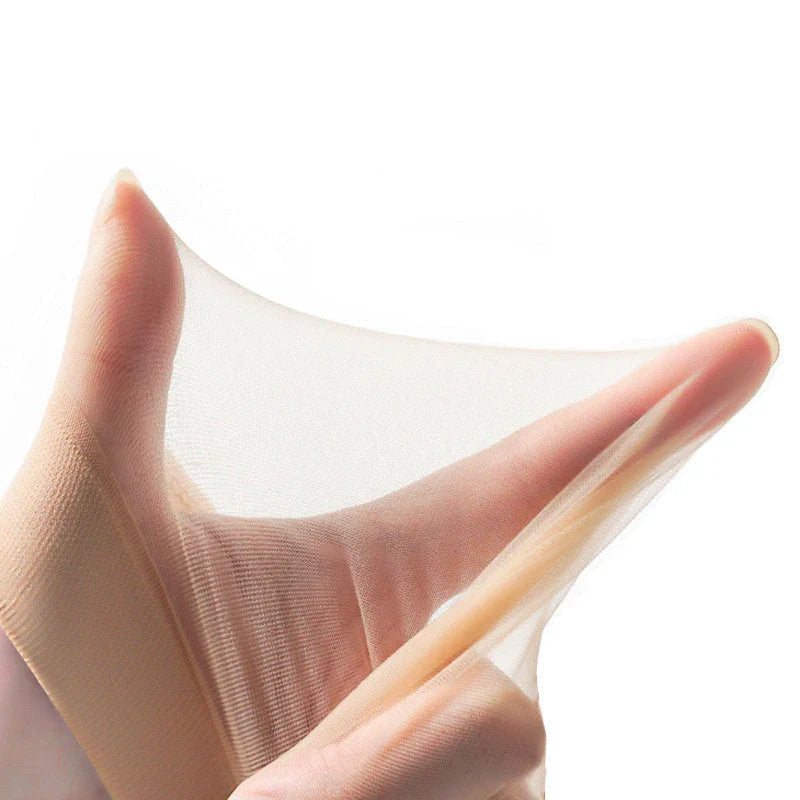 Invisible, non-slip crystal silk socks