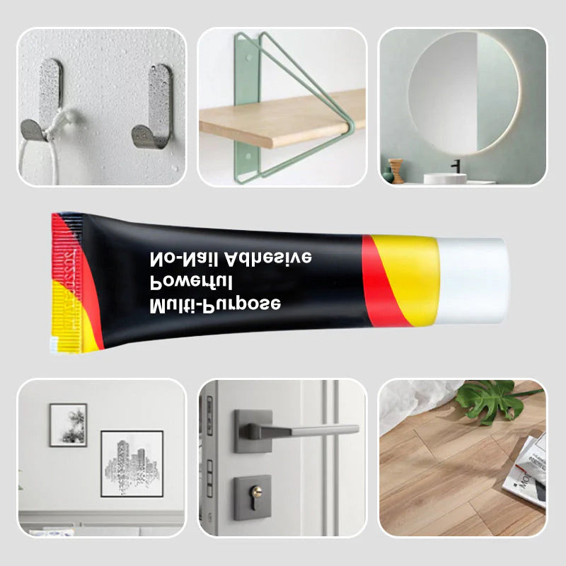 Multi-purpose powerful nail-free adhesive