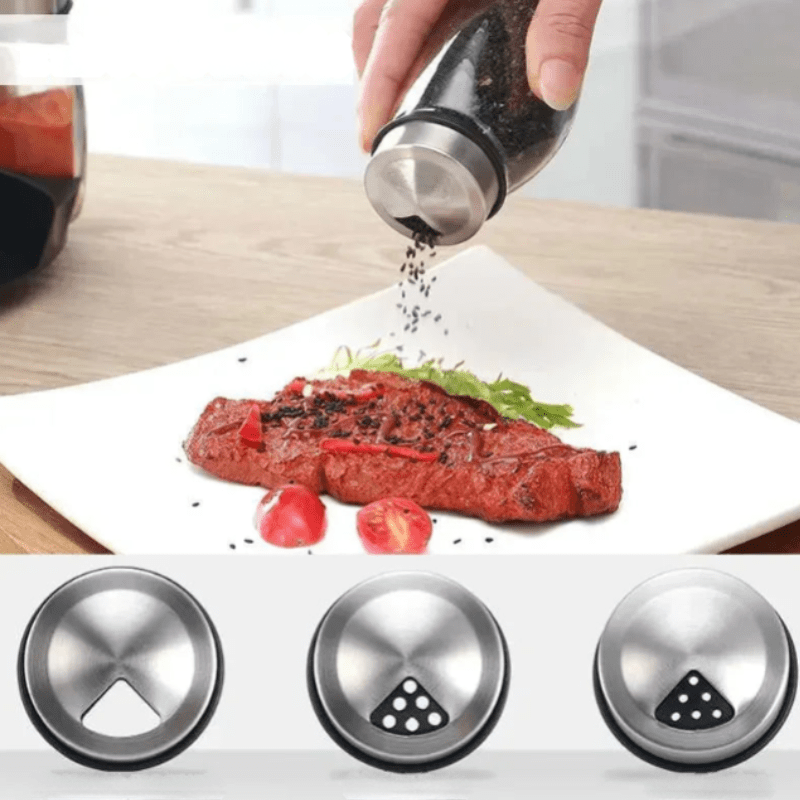 Rotating Glass Spice Storage Set