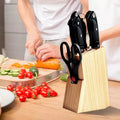 7 Pcs Knife Set With Wooden Stand