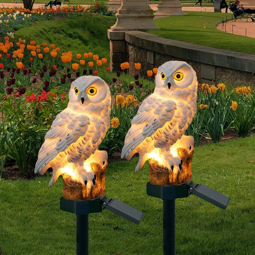 Solar Owl Outdoor Lamp