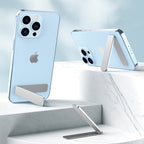 Portable foldable phone holder
