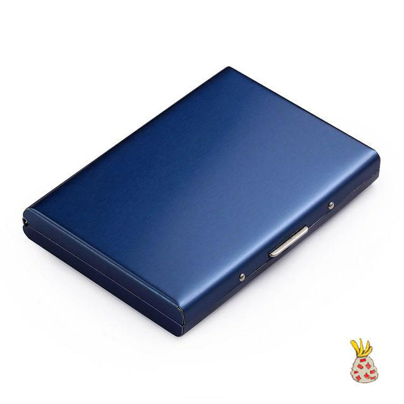Ultral thin card case with theft and demagnetization protection