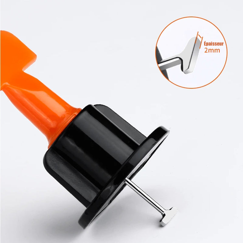 Reusable tile leveling system