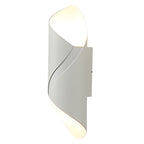 Wall light modern black aluminium outdoor sconce