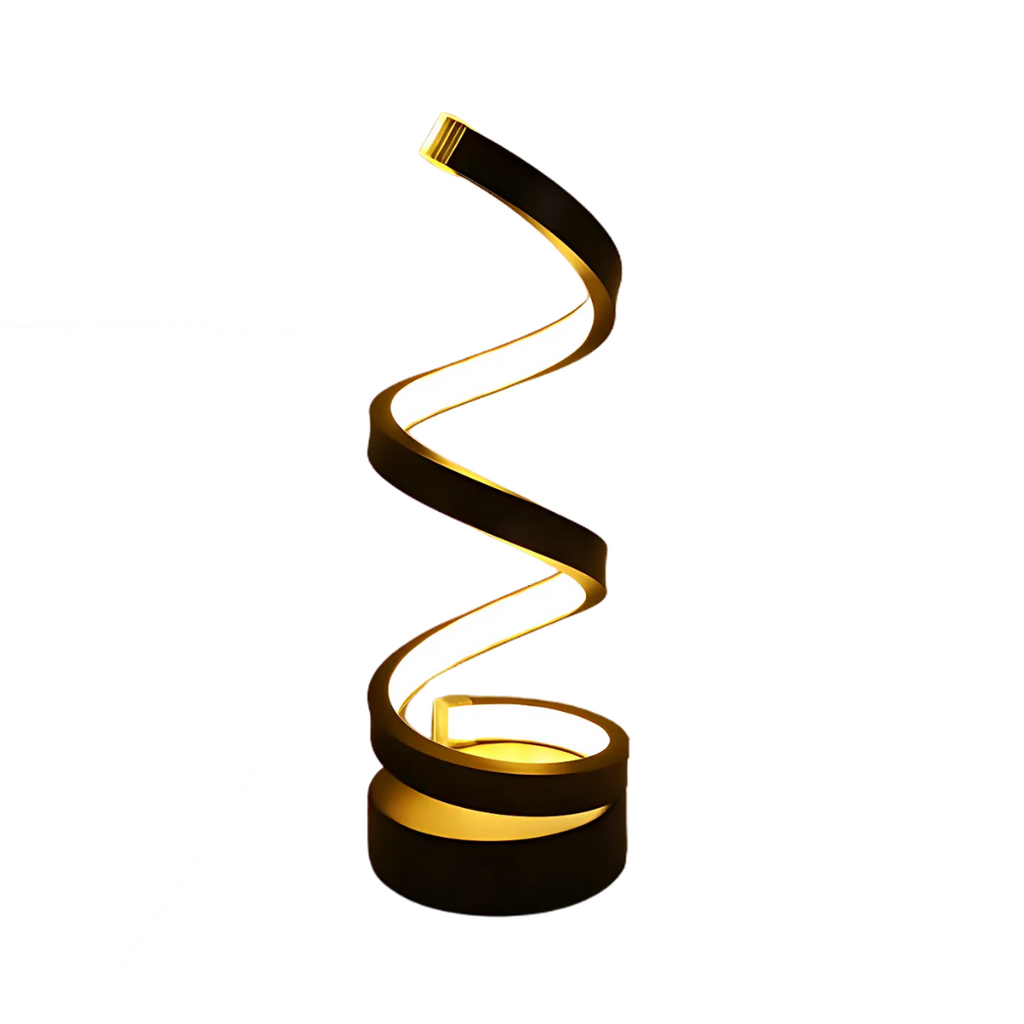 LED Table Lamp with Spiral Design