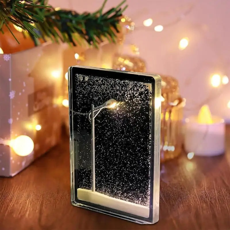 SnowyStreet Lamp – Enjoy the real snowstorm street scene!
