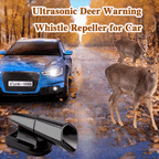 Ultrasonic deer warning signal whistle device for car