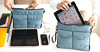 Slim Bag-in-Bag - Made of polyester - Portable & small - Multiple zippered pockets - Easily fits in your suitcase