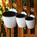 Self-watering hanging plant pot – Modern flower pot for wall mounting