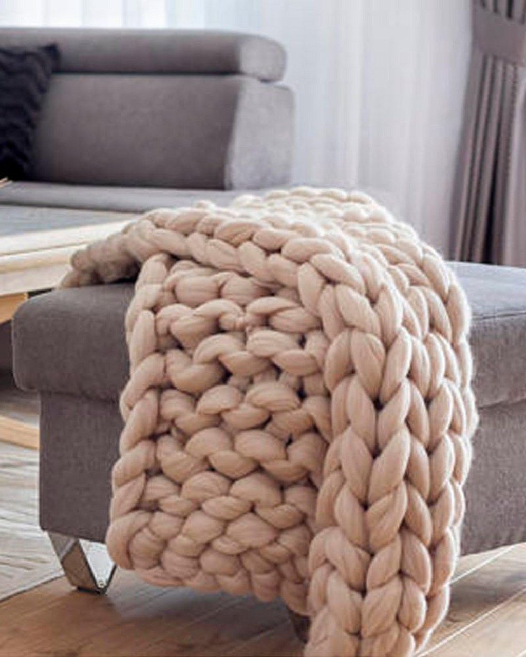 Knitted Asymmetrical Women's Sweater
