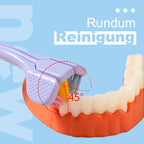 Three-sided soft hair toothbrush