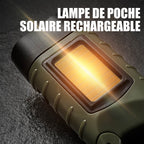 Rechargeable emergency flashlight for outdoor use