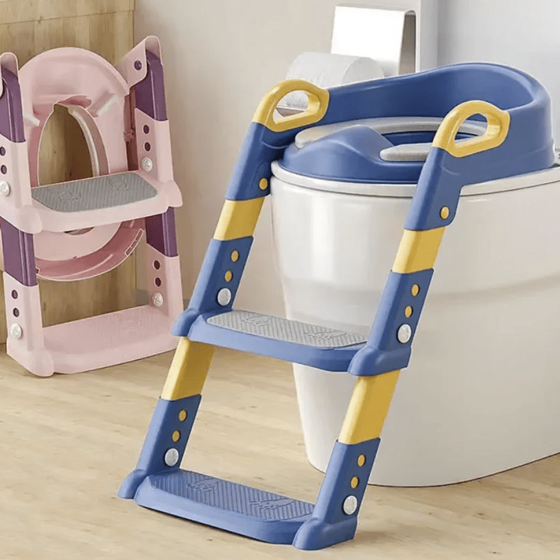 Ergonomic potty trainer with child-friendly design