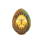 Easter 3D Paper Desk Lamp with Luminous Base
