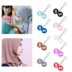 Multicolored Headscarf Bead Pin