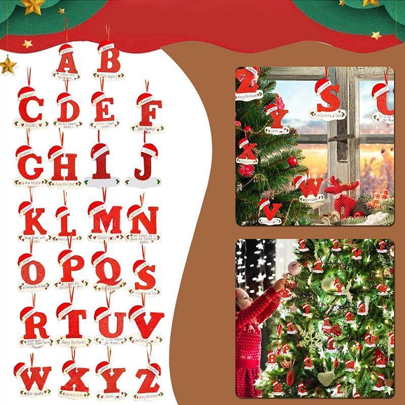 Personalized Christmas 24 Letters Ornaments