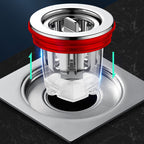 Magnetic odor-neutralizing floor drain core