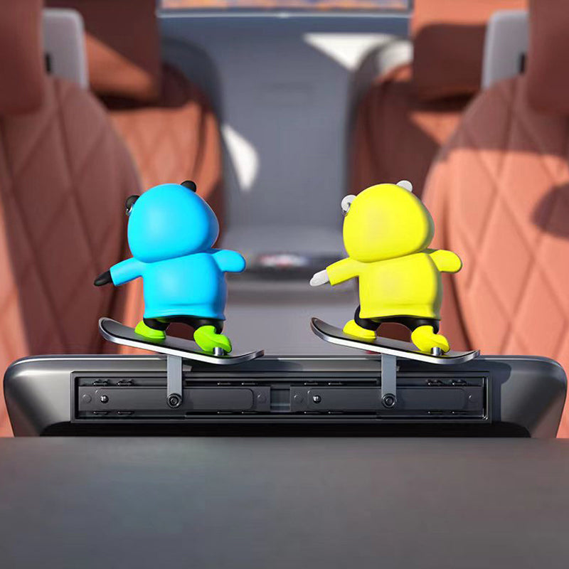 Skateboarding Bears Car Decoration
