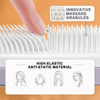 Self-cleaning anti-static massage comb