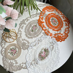 Handmade Crochet Lace Tablecloth Doilies