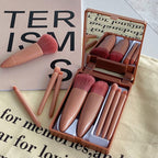 Portable Makeup Brush with Mirror