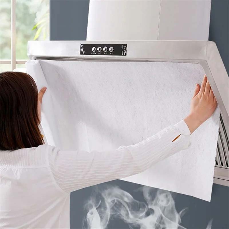 Cooker hood oil-absorbing filter cotton