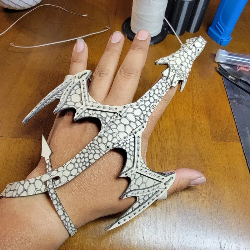 Leather Hand Dragon Bracelet
