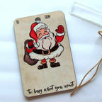 Santa Christmas money holder