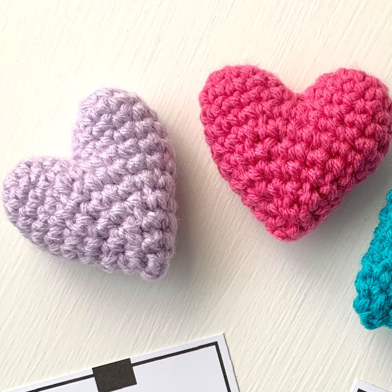 Crocheted Heart Bag Hug