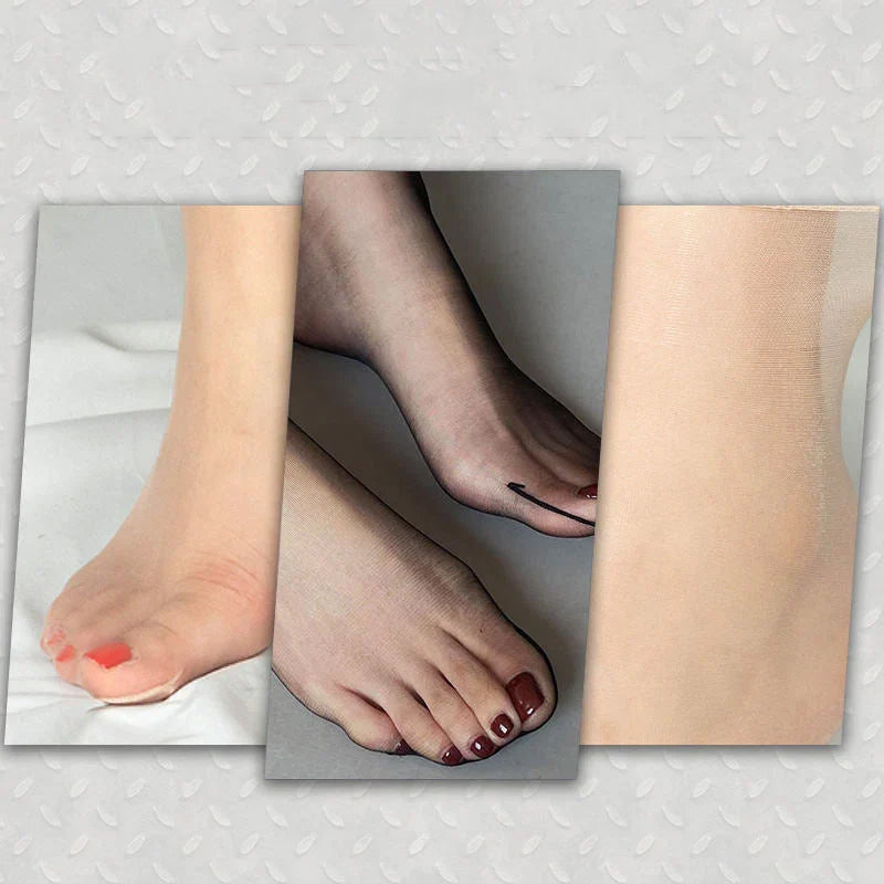 Invisible, non-slip crystal silk socks