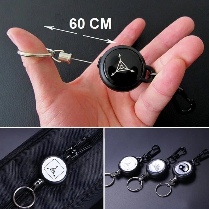 Retractable keychain with high load capacity